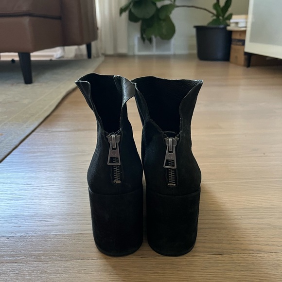 Lucky Brand Suede Block Heel Booties - Picture 2 of 4